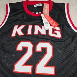 Headgear Classics HGC KING #22 Leonard Basketball Jersey 2XL Mens Black Red NWT